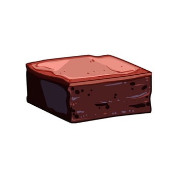 rich brownie cartoon illustration vector