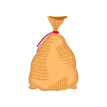 fitness sand bag cartoon illustration vector