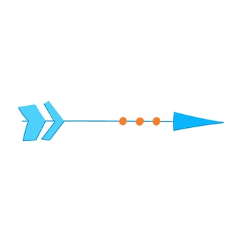 wanderlust boho arrow cartoon illustration vector