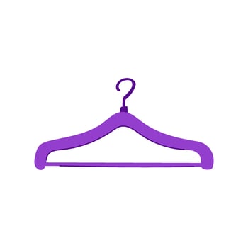 clothes hanger plastic cartoon illustration vector