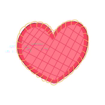 applique fabric patches cartoon illustration vector