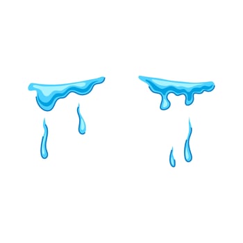 weep cry cartoon illustration vector