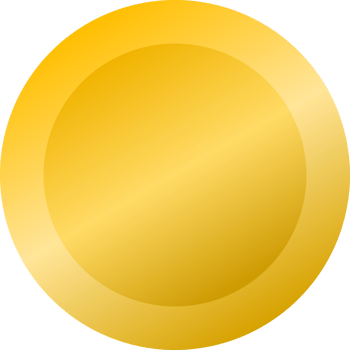 Golden yellow icon coin money financial business png