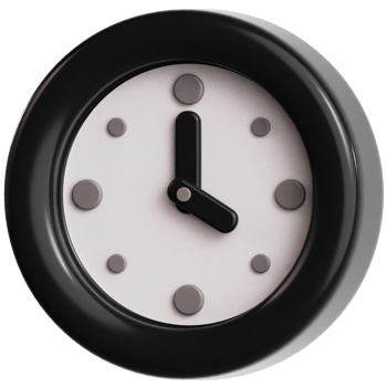 Wall Clock 3D Ilustration png