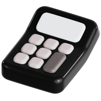 Calculator 3D Ilustration png