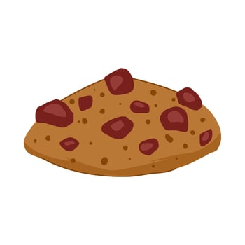 crunchy biscuit cookie cartoon illustration vector