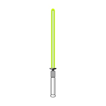 sith light saber cartoon illustration vector