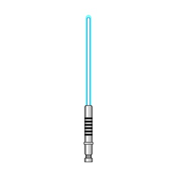 combat light saber cartoon illustration vector