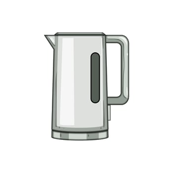 stainless kettle electric cartoon illustration vector
