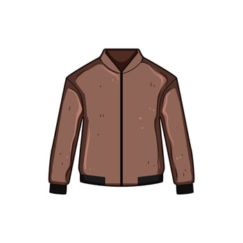 vintage leather jacket male cartoon vector