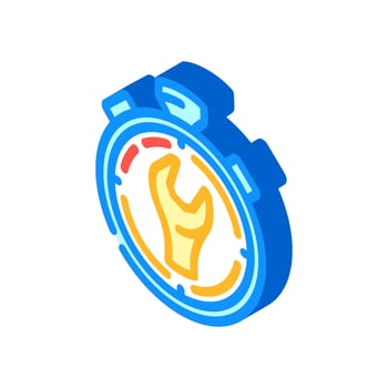 quick release isometric icon vector