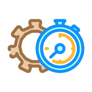 quick setup color icon sign vector