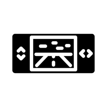 simple controls glyph icon illustration vector