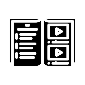 includes instruction glyph icon illustration vector