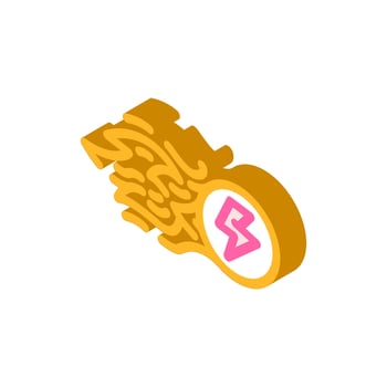 quick charge enabled isometric icon vector