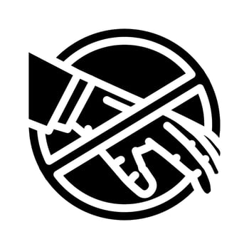 anti theft protection glyph icon illustration vector