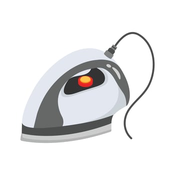 Sleek 3d style icon of steam iron machine vector