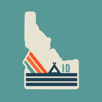 Idaho Mountain Camp Perfect for Print, Apparel, etc vector