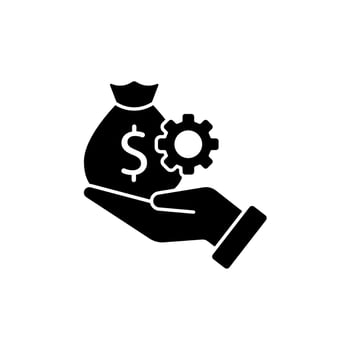 Icon a financial vector