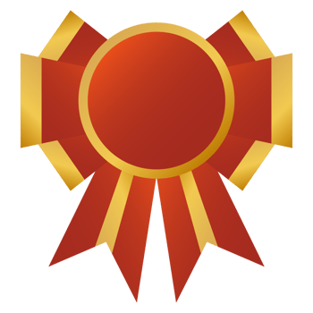 red ribbon award coin png