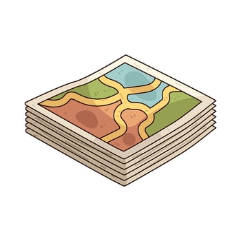 pile of map vector