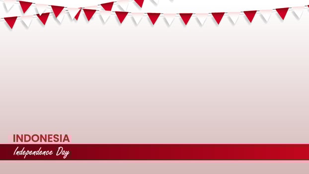 Indonesia Independence Day Banner vector
