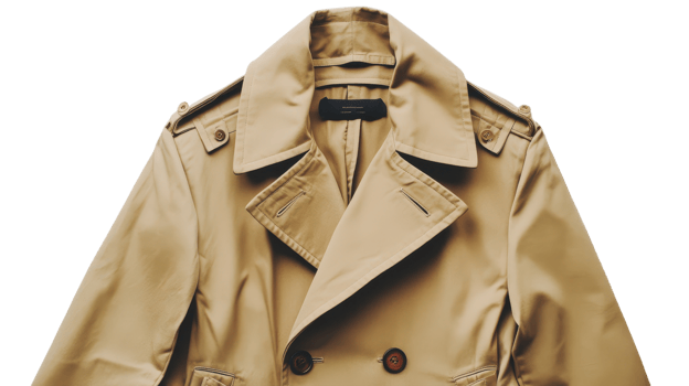 This stylish trench coat features a classic design with button details, perfect for any fashion-forward individual png