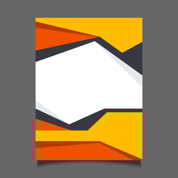 Graphic template display cover design vector