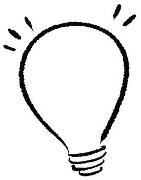 Hand Drawn Light Bulb Icon Sketch Style Idea Symbol png