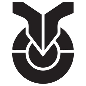 Modern Abstract Emblem in Black and White with Stylish High Contrast Design vector