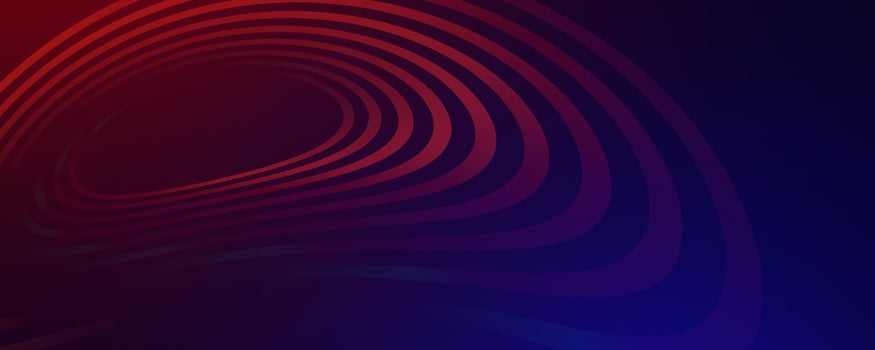 Abstract red and blue concentric lines, dark and dynamic background vector
