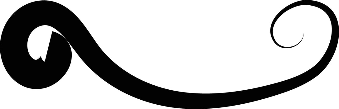 Swoosh and swoop underline. Handwritten markers paint chalk paper. Scribble crayon underline shape, vector