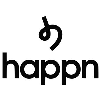 Black Happn App Logo Official Icon in and for UI UX Design png