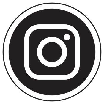 Instagram Black Round Social Media Icon png
