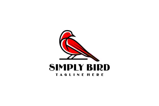 Outline Bird Nature Wildlife Animal Logo Design Inspiration vector
