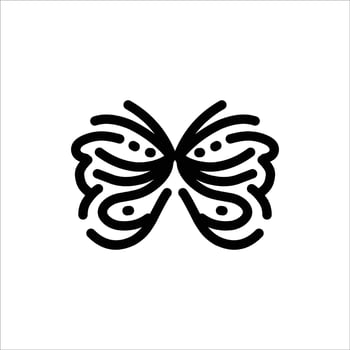 Butterfly icon illustration vector