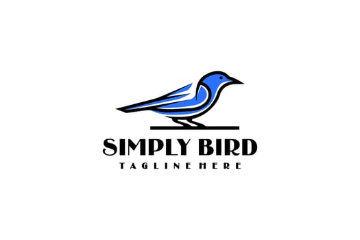 Outline Bird Nature Wildlife Animal Logo Inspiration vector