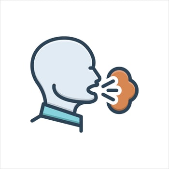 Color disease icon vector