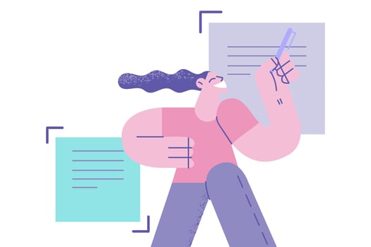 Sharing skills, coaching, business concept vector