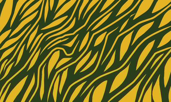 A green and yellow zebra print pattern vector