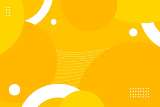 Yellow geometric shapes background vector