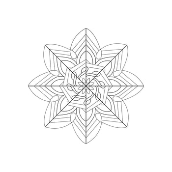floral mandala coloring pages vector