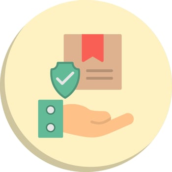 Protection 3D Interface Shape Design vector