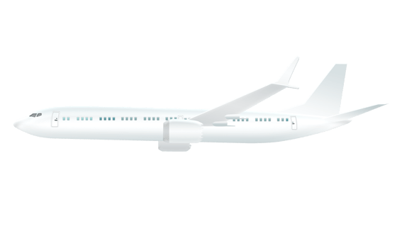 Sided Large Airplane png