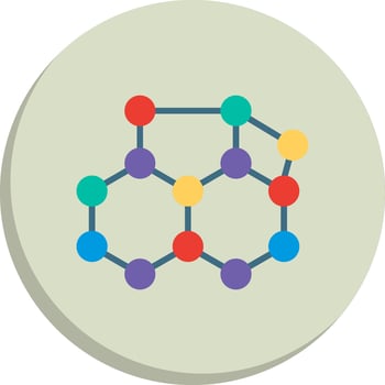 Molecule Elegant Shape Symbol Pack vector