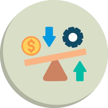 Leverage Bold App Interface Icon vector