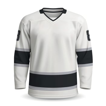 Realistic Ice Hockey away jersey in Los Angeles style vector