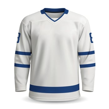 Realistic Ice Hockey away jersey in Toronto style vector