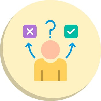 Confused Flat UI Form Set vector
