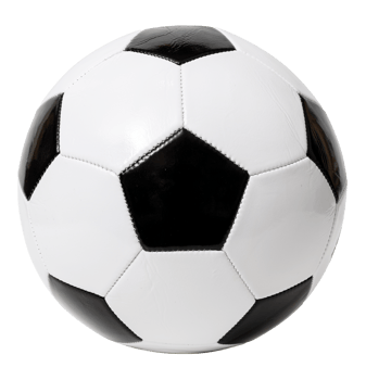 Black and white classic Soccer ball cut out png